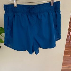 Blue athletic shorts w/ pockets (worn once)